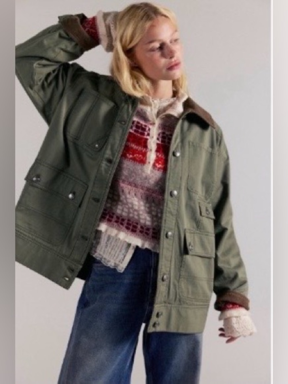 ▪️NWT We The Free Sweet Talk Flannel-Lined Barn Coat